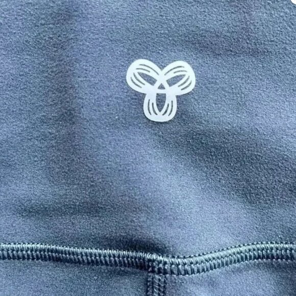 Aritzia TnAction Flare Leggings Size S Blue Split Hem Yoga Lounge Pants - Picture 4 of 7